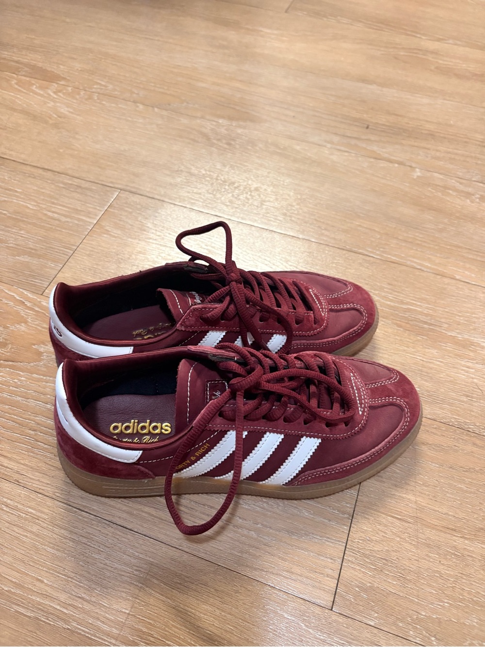 adidas Men’s Samba Sneakers - Burgundy with White Stripes